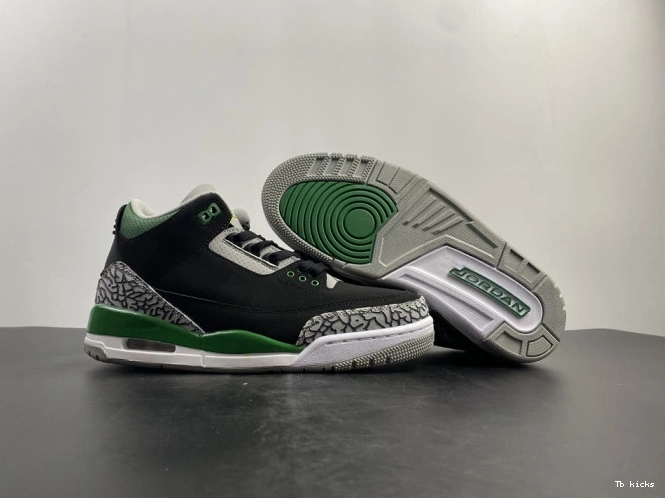 Cheap TBK Air CT8532-030 Green Jordan 3 Pine 0808